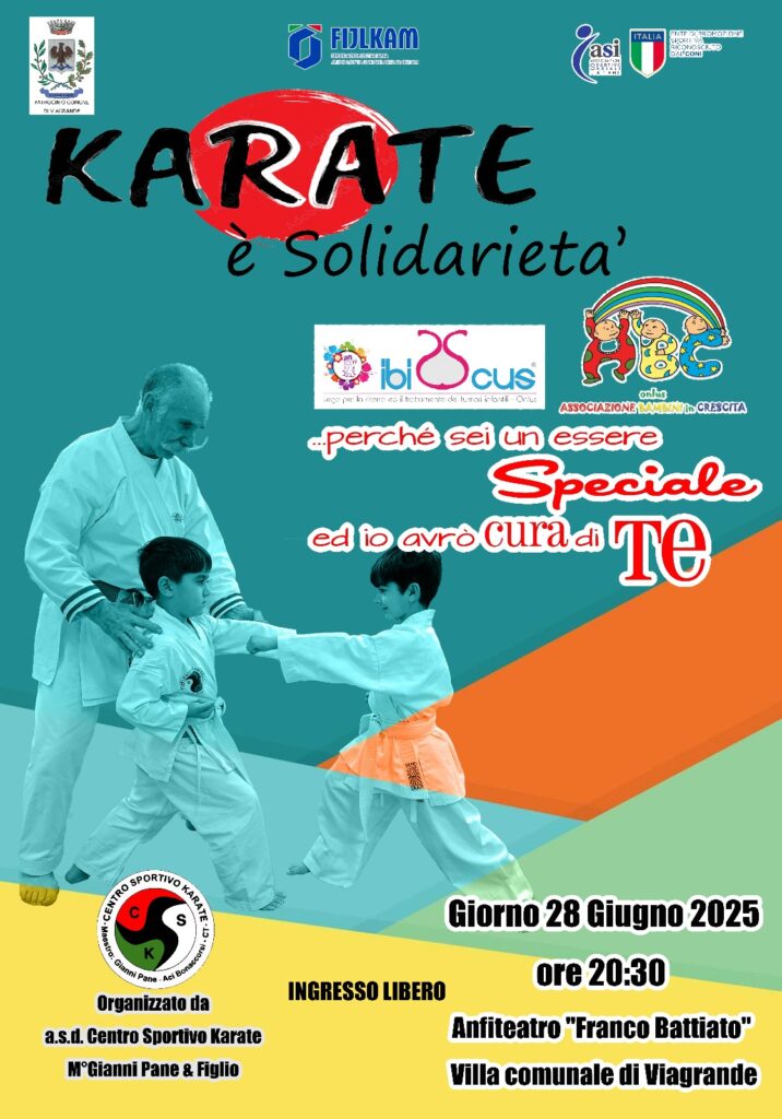 Locandina Karate & Solidarietà 28-06-2025