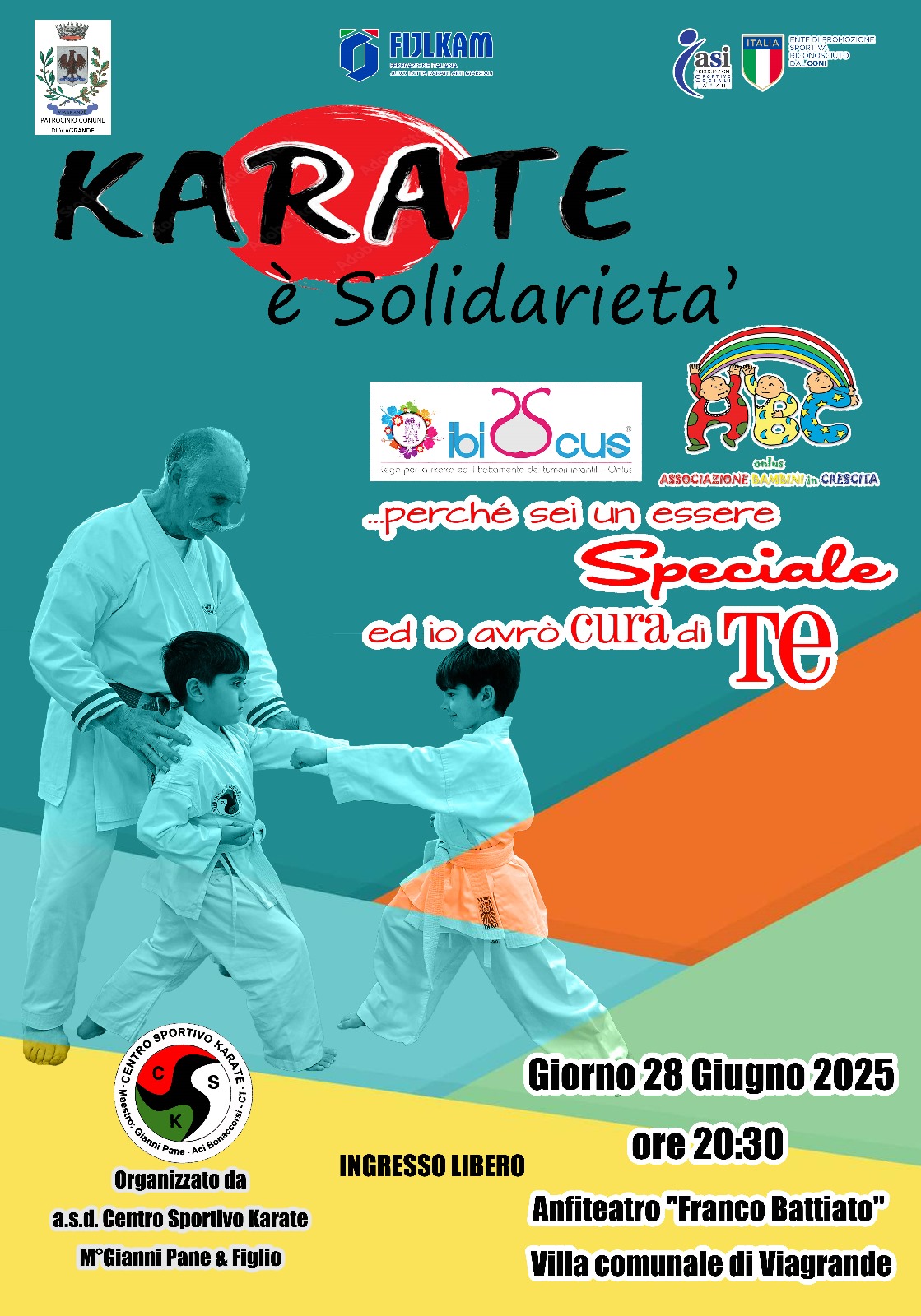 Locandina Karate & Solidarietà 28-06-2025